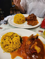 Arriz Con Gandules Y Biftec Guisado