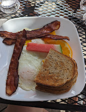 Bacon And Eggs Rye Toast