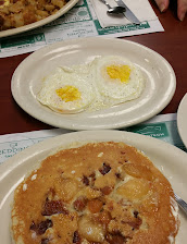 Apple Bacon Pancakes And Eggs