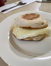 Egg And Cheese On A Tosted English Muffin