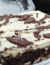 Chocolate Marshmallow Poke Cake