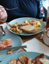 French Toast Breakfast Ham And Eggs