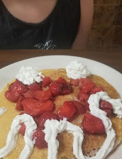 Buttermilk Pancakes With Strawberries And Whipped Cream