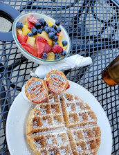 Belgian Waffle With Powdered Sugar